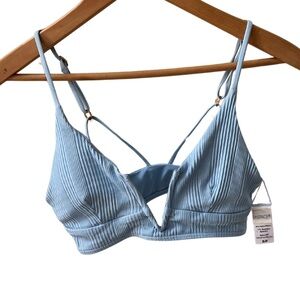 L* Space Siren Bikini Top- light blue, size small